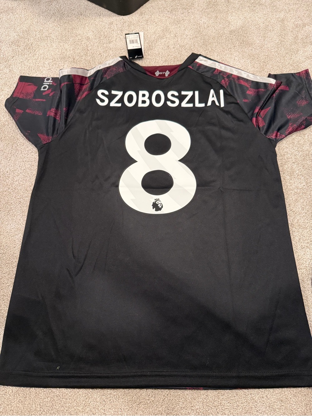 Adidas Men’s LIVERPOOL 26/27 away Black Soccer Jersey - Szoboszlai #8 slim fit